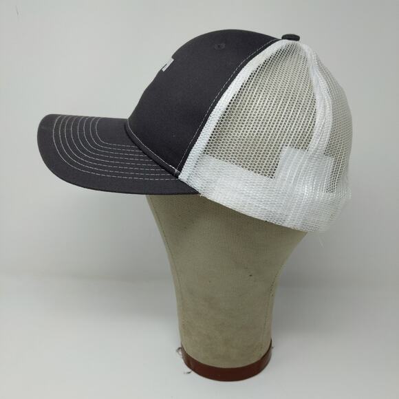 Pacific Essentials Snapback Meshback Hat Black White Embroidered F One Size - Picture 4 of 9